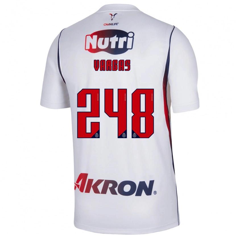 Danxen Mænd Uziel Vargas #248 Hvid Marineblå Rød Udebane Spillertrøjer 2026/27 Trøje T-Shirt