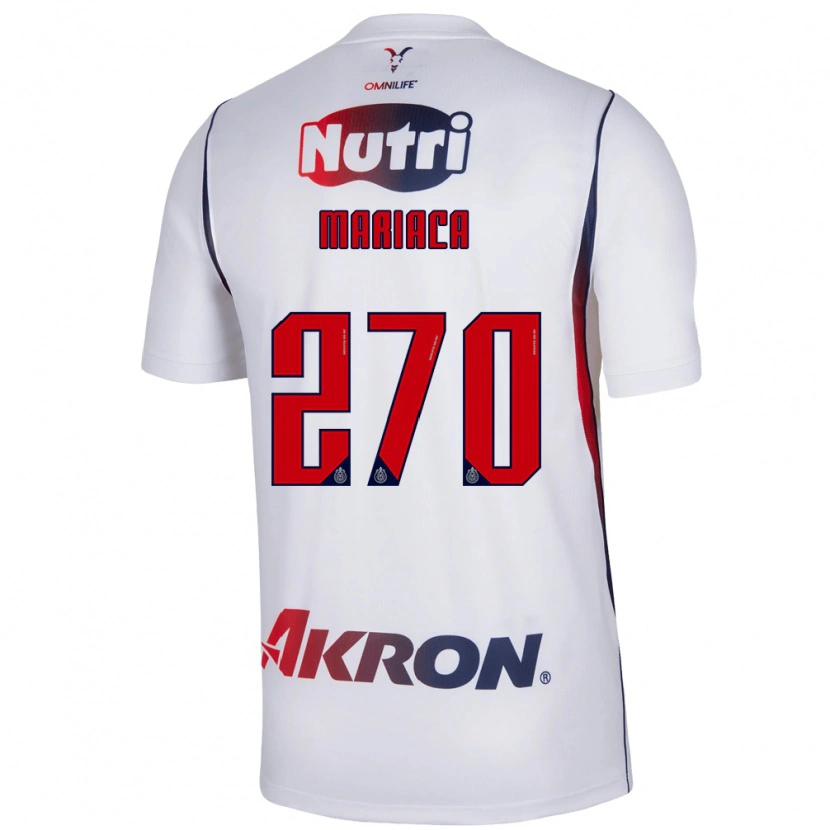 Danxen Mænd Aldrin Mariaca #270 Hvid Marineblå Rød Udebane Spillertrøjer 2026/27 Trøje T-Shirt