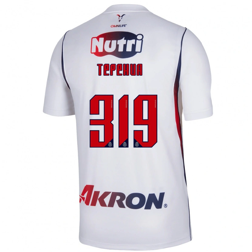 Danxen Mænd Milán Tepehua #319 Hvid Marineblå Rød Udebane Spillertrøjer 2026/27 Trøje T-Shirt