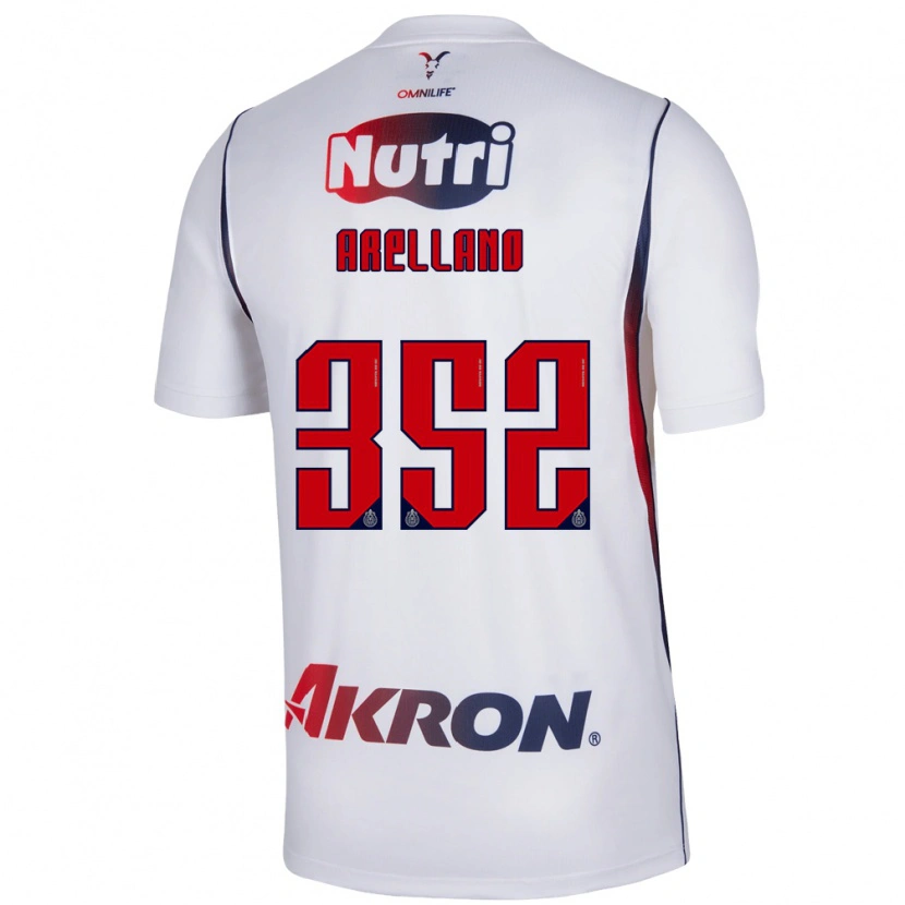 Danxen Mænd Santiago Arellano #352 Hvid Marineblå Rød Udebane Spillertrøjer 2026/27 Trøje T-Shirt