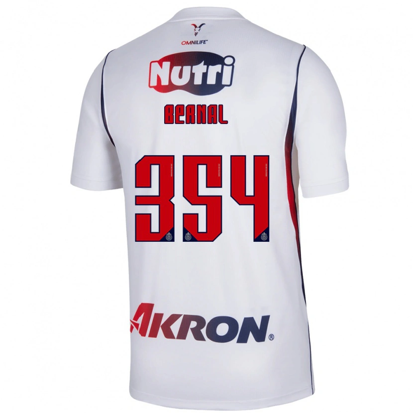 Danxen Mænd Carlos Bernal #354 Hvid Marineblå Rød Udebane Spillertrøjer 2026/27 Trøje T-Shirt
