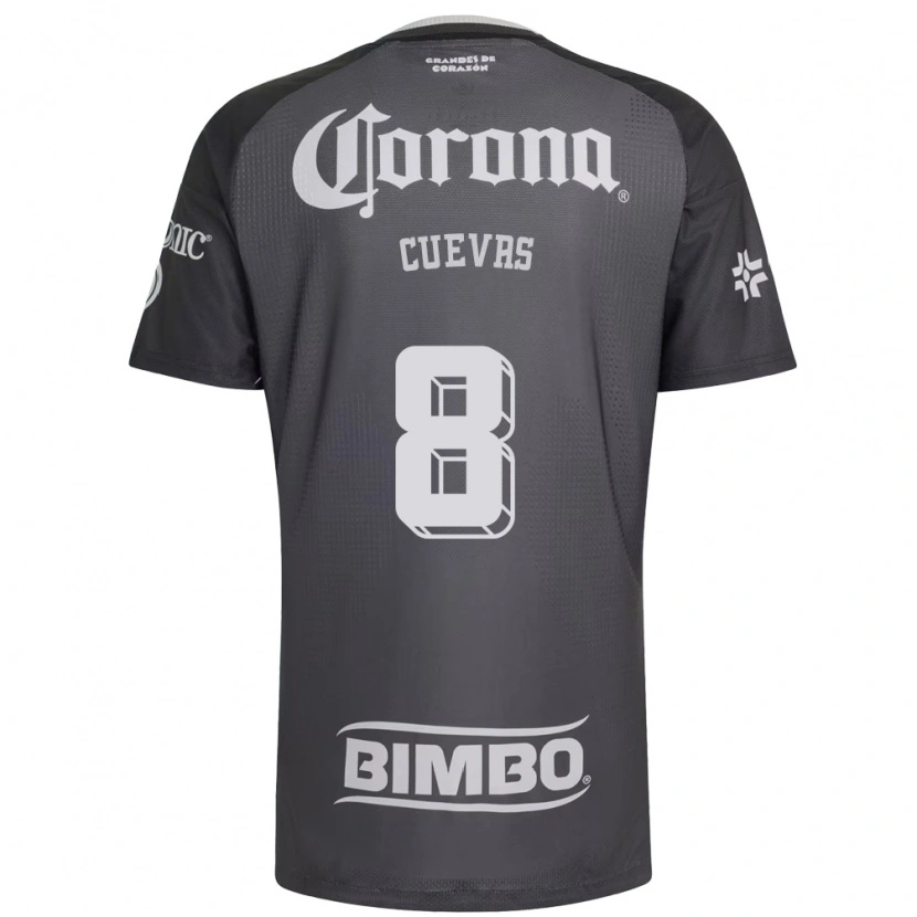 Danxen Mænd Casandra Cuevas #8 Grå Hvid Sort Udebane Spillertrøjer 2026/27 Trøje T-Shirt