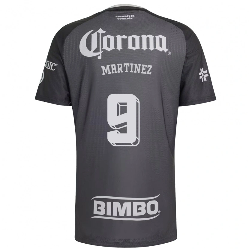 Danxen Mænd Katty Martinez #9 Grå Hvid Sort Udebane Spillertrøjer 2026/27 Trøje T-Shirt