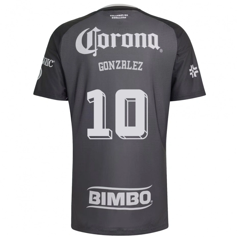 Danxen Mænd Alison Gonzalez #10 Grå Hvid Sort Udebane Spillertrøjer 2026/27 Trøje T-Shirt
