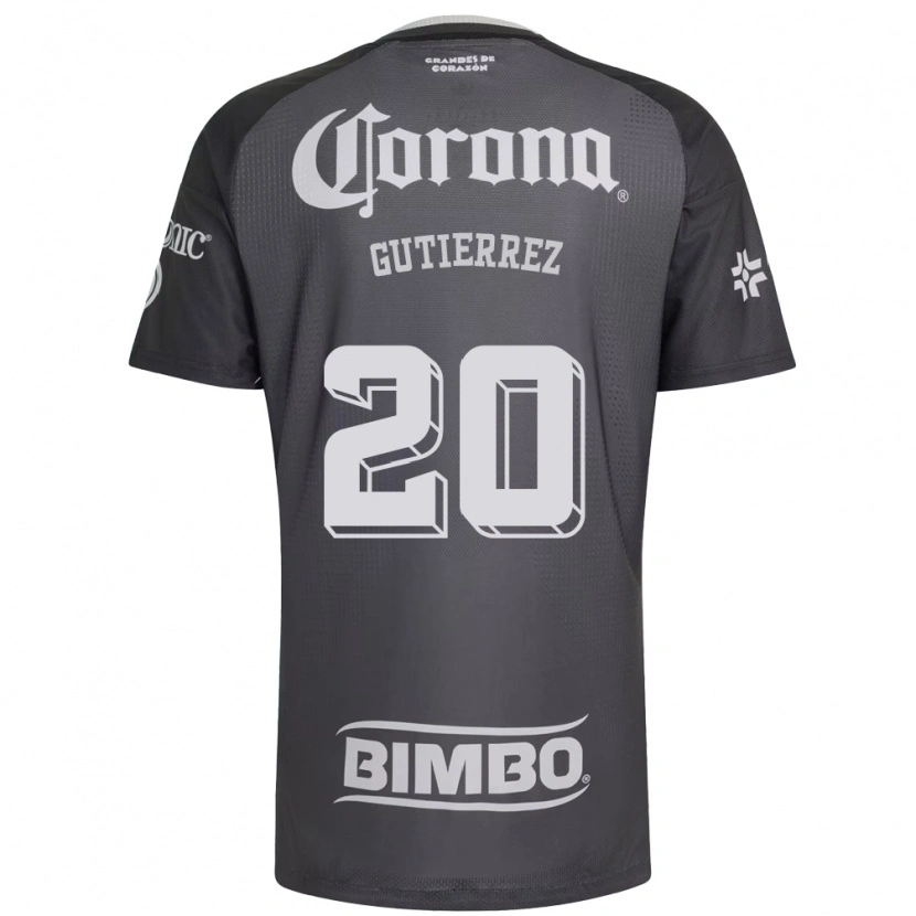 Danxen Mænd Alexis Gutiérrez #20 Grå Hvid Sort Udebane Spillertrøjer 2026/27 Trøje T-Shirt