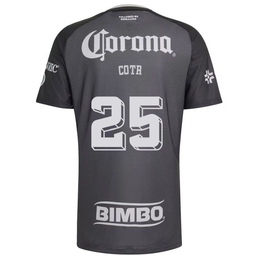 Danxen Mænd Renatta Cota #25 Grå Hvid Sort Udebane Spillertrøjer 2026/27 Trøje T-Shirt