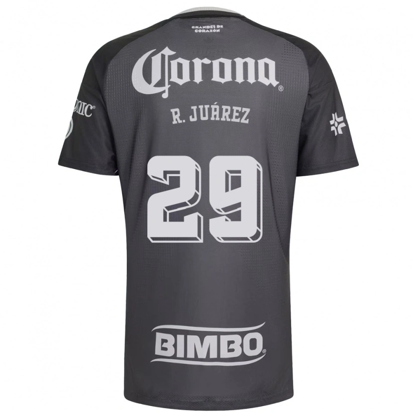 Danxen Mænd Ramón Juárez #29 Grå Hvid Sort Udebane Spillertrøjer 2026/27 Trøje T-Shirt