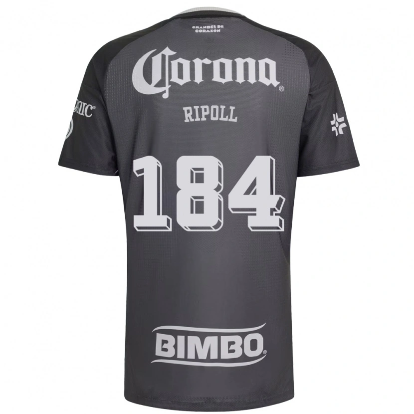 Danxen Mænd Alonso Ripoll #184 Grå Hvid Sort Udebane Spillertrøjer 2026/27 Trøje T-Shirt