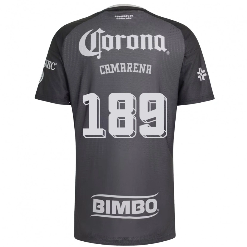 Danxen Mænd Luis Camarena #189 Grå Hvid Sort Udebane Spillertrøjer 2026/27 Trøje T-Shirt