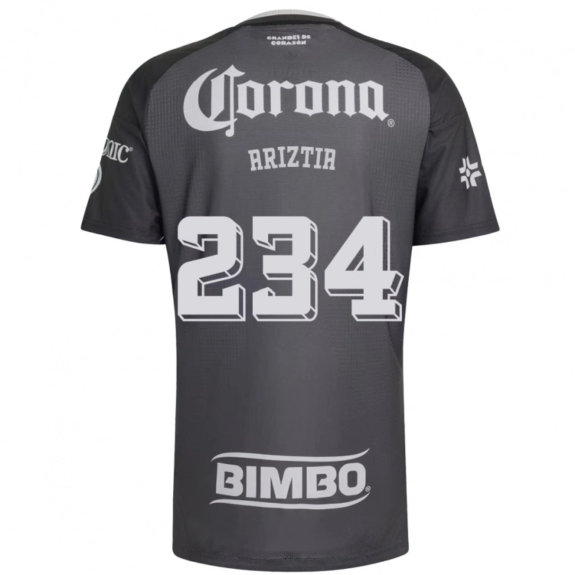 Danxen Mænd Íñigo Ariztia #234 Grå Hvid Sort Udebane Spillertrøjer 2026/27 Trøje T-Shirt