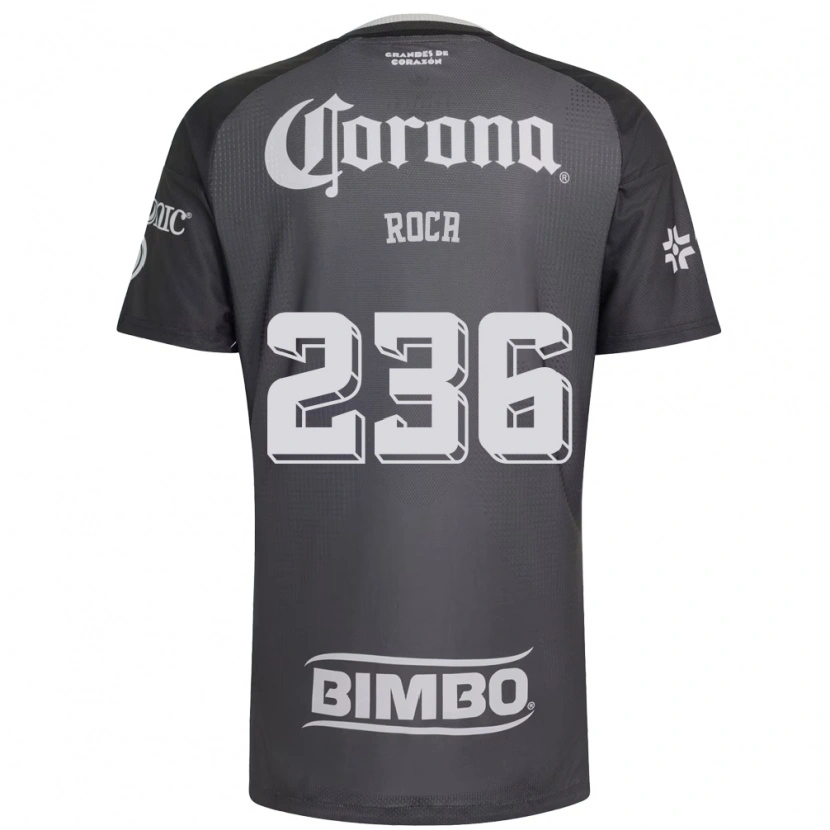 Danxen Mænd Juan Roca #236 Grå Hvid Sort Udebane Spillertrøjer 2026/27 Trøje T-Shirt