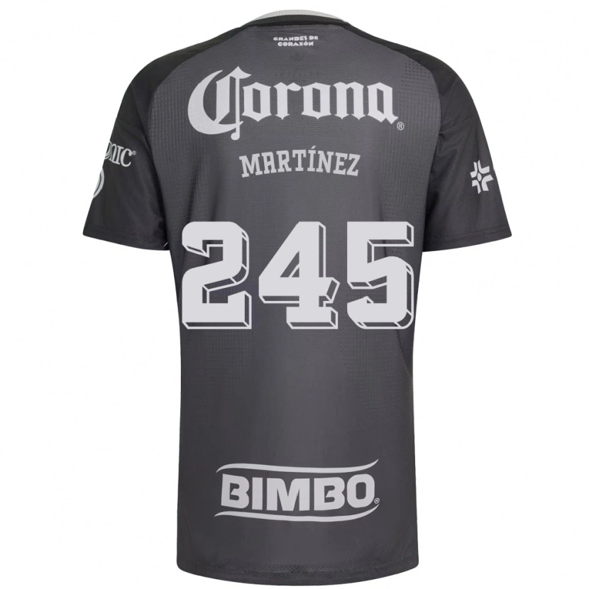 Danxen Mænd Óscar Martínez #245 Grå Hvid Sort Udebane Spillertrøjer 2026/27 Trøje T-Shirt