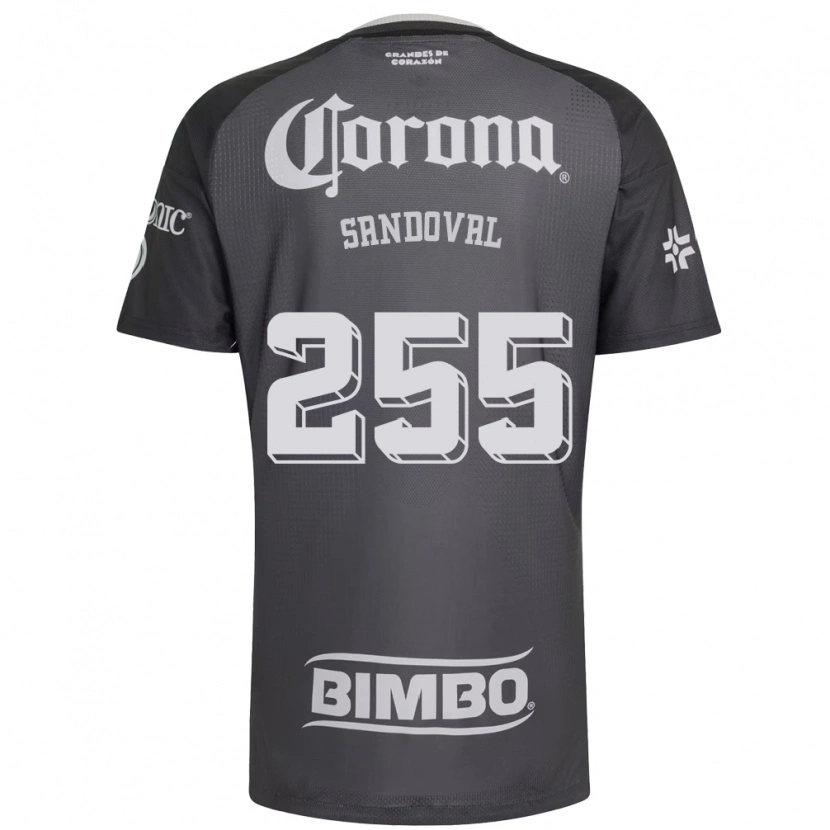 Danxen Mænd Edson Sandoval #255 Grå Hvid Sort Udebane Spillertrøjer 2026/27 Trøje T-Shirt