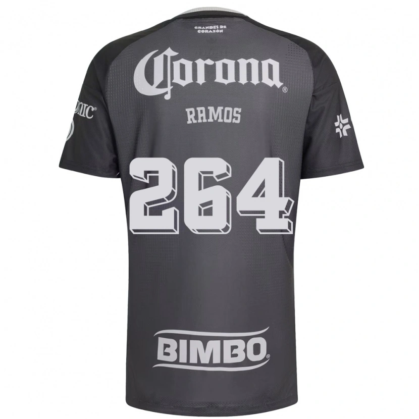 Danxen Mænd Bryan Ramos #264 Grå Hvid Sort Udebane Spillertrøjer 2026/27 Trøje T-Shirt