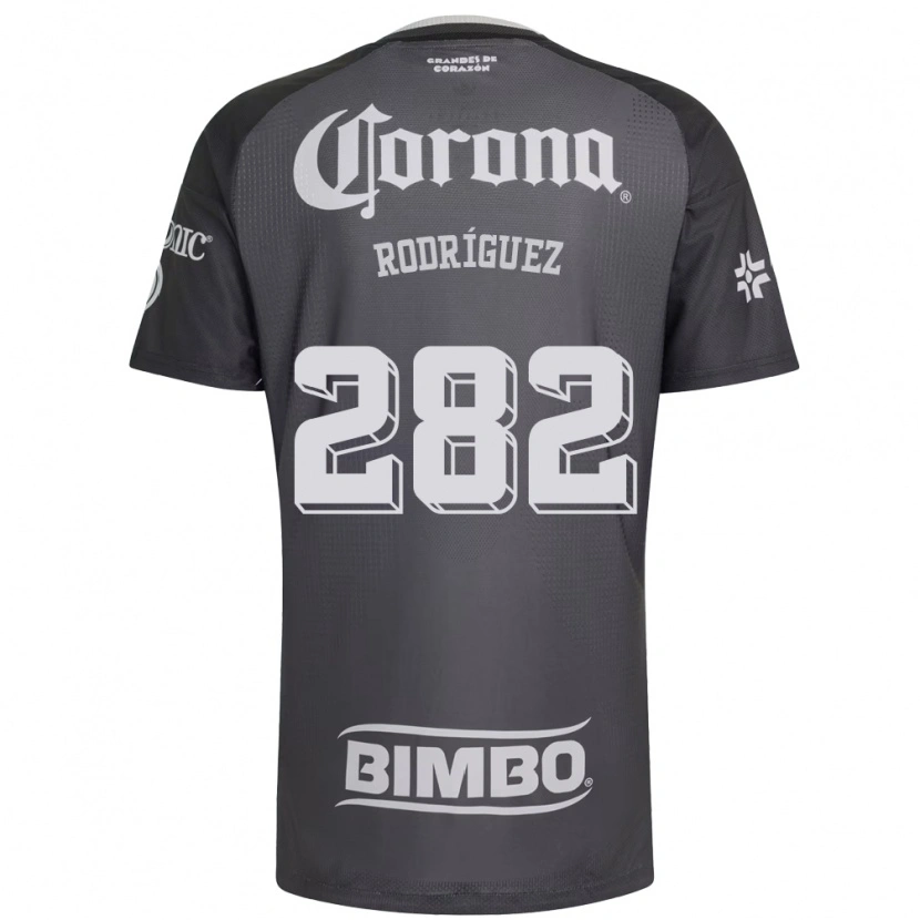 Danxen Mænd Francisco Rodríguez #282 Grå Hvid Sort Udebane Spillertrøjer 2026/27 Trøje T-Shirt