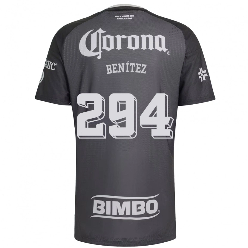 Danxen Mænd Roger Benítez #294 Grå Hvid Sort Udebane Spillertrøjer 2026/27 Trøje T-Shirt
