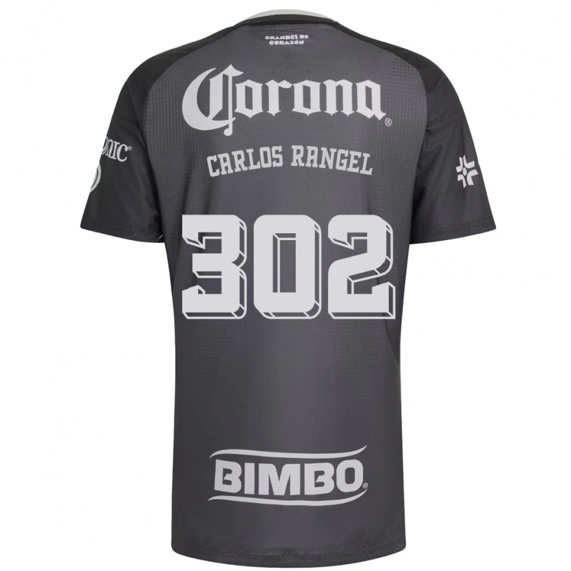 Danxen Mænd Juan Carlos Rangel #302 Grå Hvid Sort Udebane Spillertrøjer 2026/27 Trøje T-Shirt