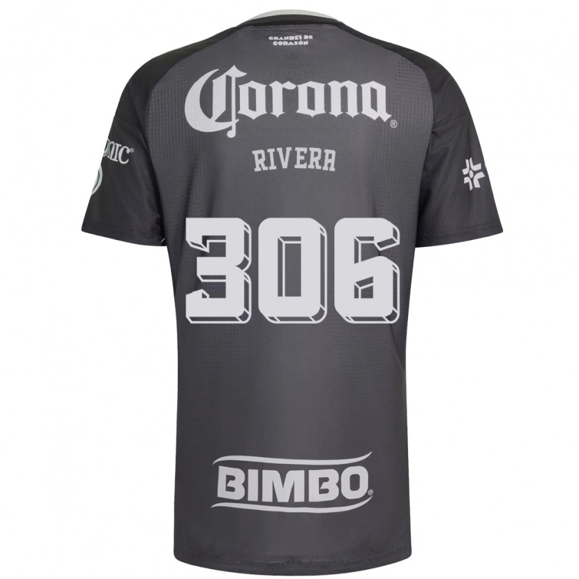 Danxen Mænd Miguel Rivera #306 Grå Hvid Sort Udebane Spillertrøjer 2026/27 Trøje T-Shirt