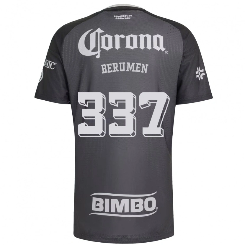 Danxen Mænd Gabriel Berumen #337 Grå Hvid Sort Udebane Spillertrøjer 2026/27 Trøje T-Shirt