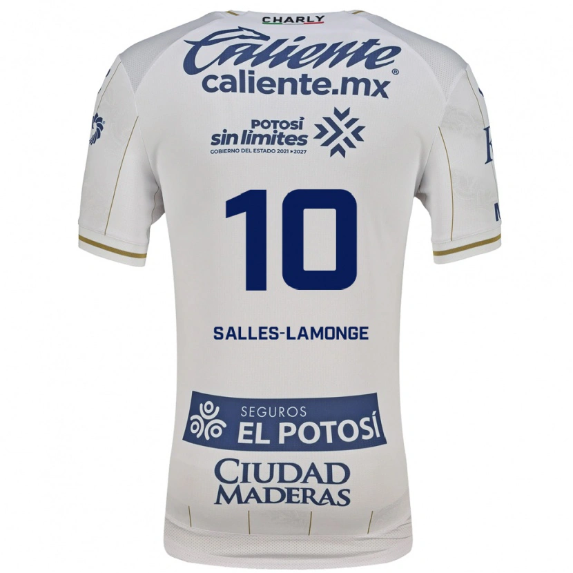 Danxen Mænd Sébastien Salles-Lamonge #10 Hvid Blå Udebane Spillertrøjer 2026/27 Trøje T-Shirt