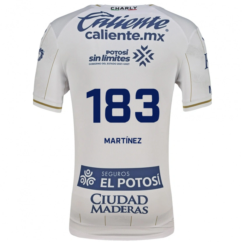 Danxen Mænd Fabio Martínez #183 Hvid Blå Udebane Spillertrøjer 2026/27 Trøje T-Shirt