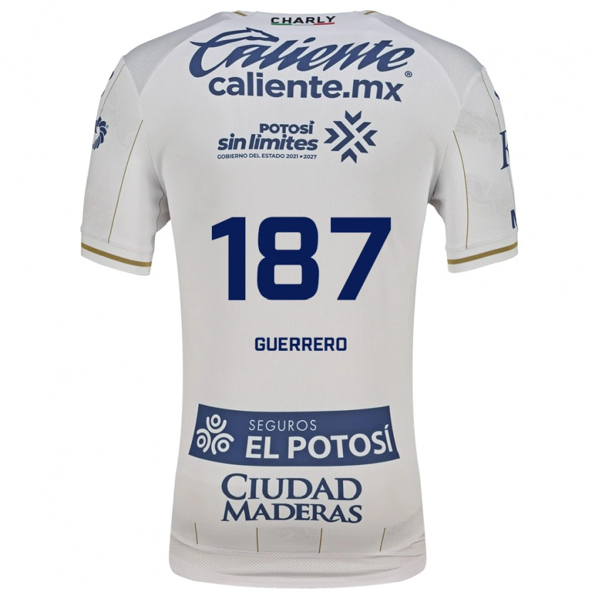 Danxen Mænd Javier Guerrero #187 Hvid Blå Udebane Spillertrøjer 2026/27 Trøje T-Shirt