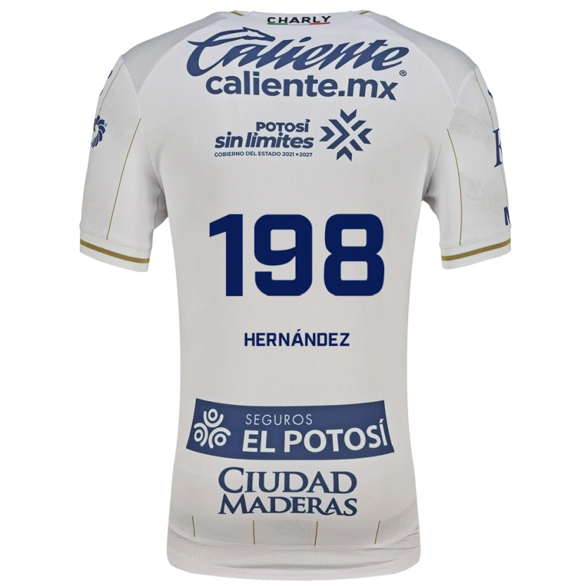 Danxen Mænd Juan Hernández #198 Hvid Blå Udebane Spillertrøjer 2026/27 Trøje T-Shirt