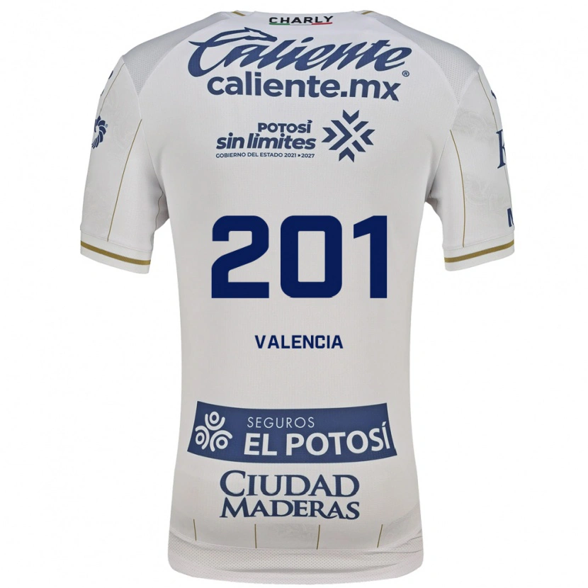 Danxen Mænd Cristian Valencia #201 Hvid Blå Udebane Spillertrøjer 2026/27 Trøje T-Shirt