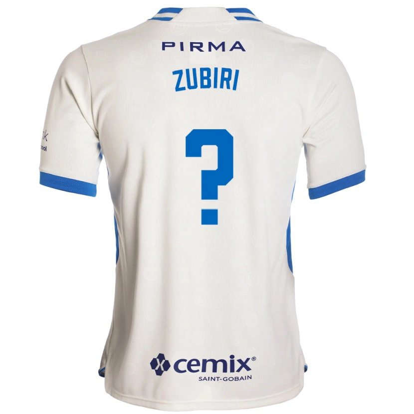 Danxen Mænd Alan Zubiri #0 Hvid Blå Rød Udebane Spillertrøjer 2026/27 Trøje T-Shirt
