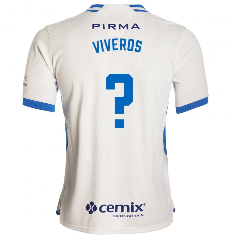 Danxen Mænd Axel Viveros #0 Hvid Blå Rød Udebane Spillertrøjer 2026/27 Trøje T-Shirt