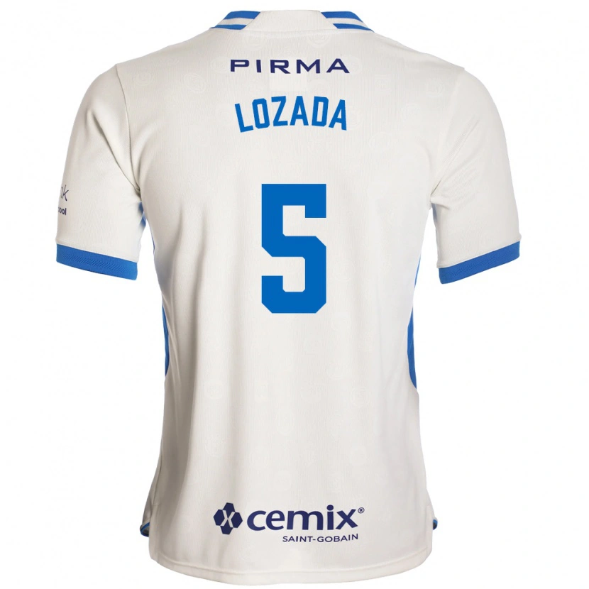 Danxen Mænd Ana Lozada #5 Hvid Blå Rød Udebane Spillertrøjer 2026/27 Trøje T-Shirt
