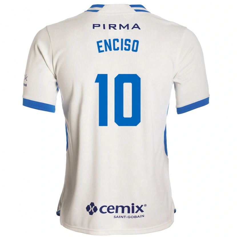Danxen Mænd Martha Enciso #10 Hvid Blå Rød Udebane Spillertrøjer 2026/27 Trøje T-Shirt