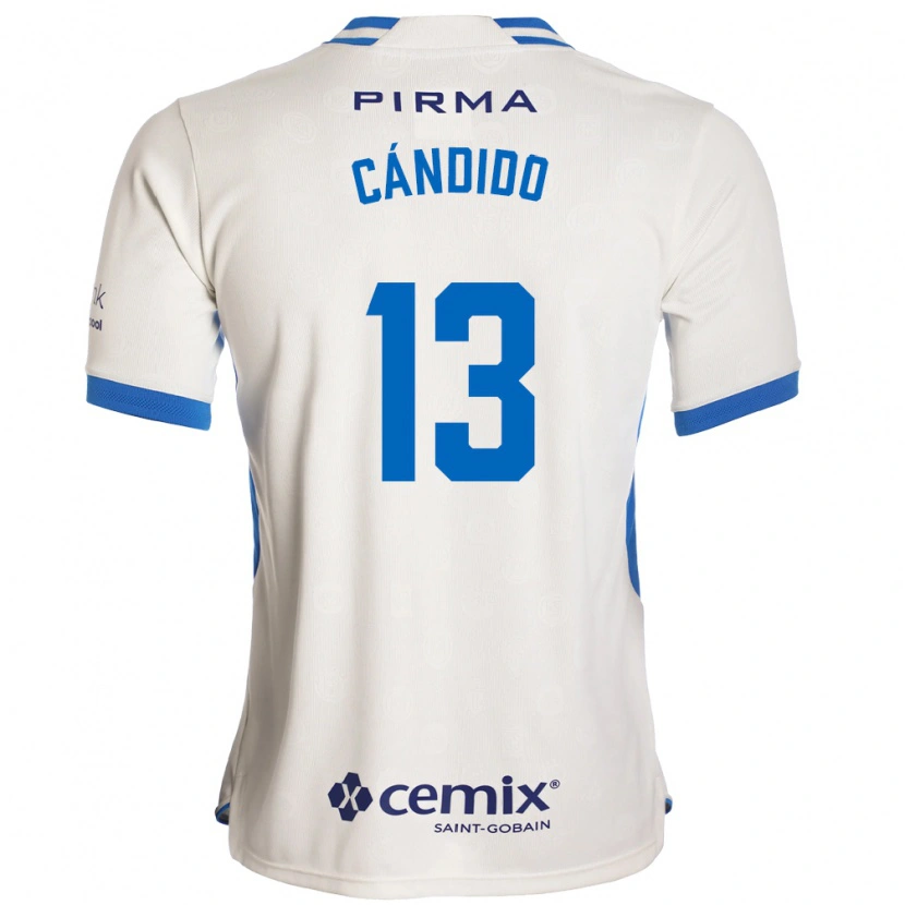 Danxen Mænd Camilo Cándido #13 Hvid Blå Rød Udebane Spillertrøjer 2026/27 Trøje T-Shirt