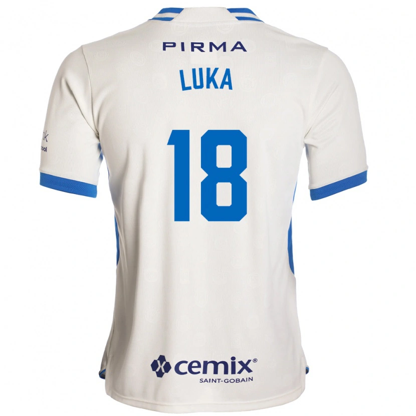 Danxen Mænd Luka Romero #18 Hvid Blå Rød Udebane Spillertrøjer 2026/27 Trøje T-Shirt