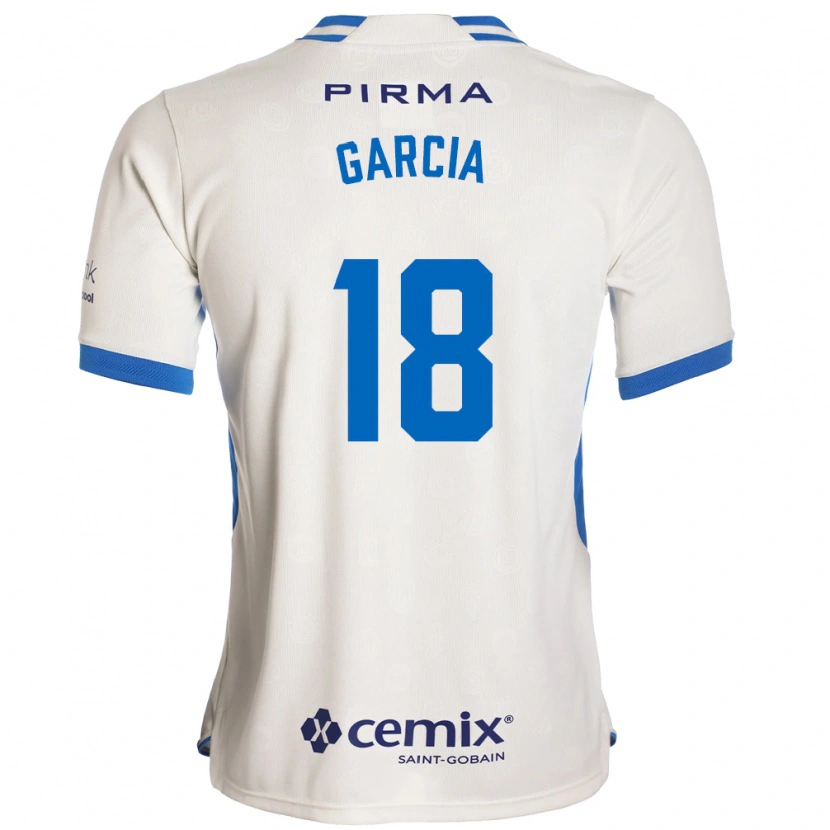 Danxen Mænd Diana Garcia #18 Hvid Blå Rød Udebane Spillertrøjer 2026/27 Trøje T-Shirt