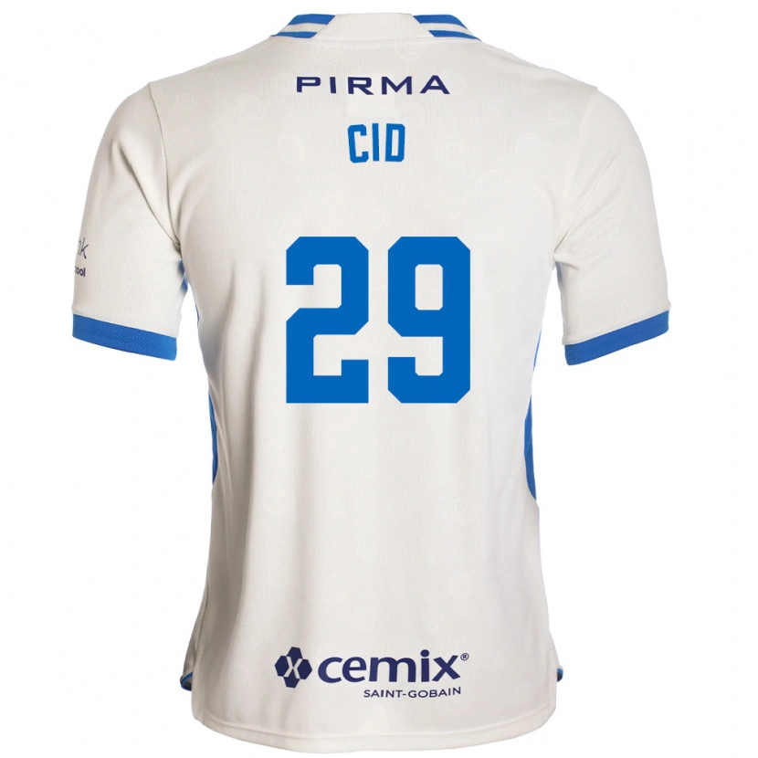 Danxen Mænd Claudia Cid #29 Hvid Blå Rød Udebane Spillertrøjer 2026/27 Trøje T-Shirt