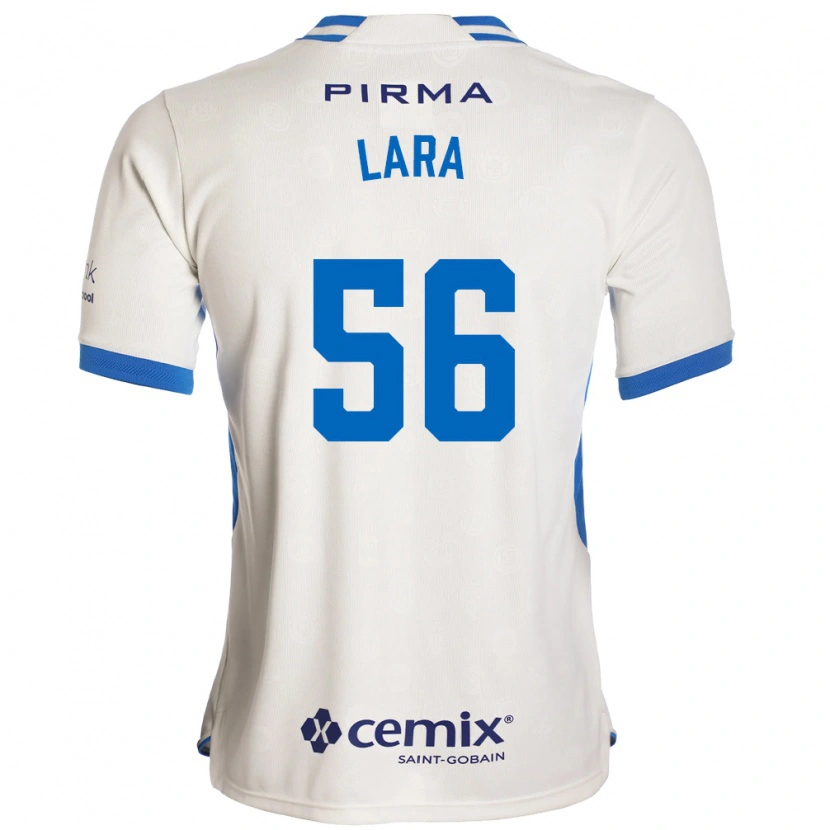 Danxen Mænd Jesús Lara #56 Hvid Blå Rød Udebane Spillertrøjer 2026/27 Trøje T-Shirt