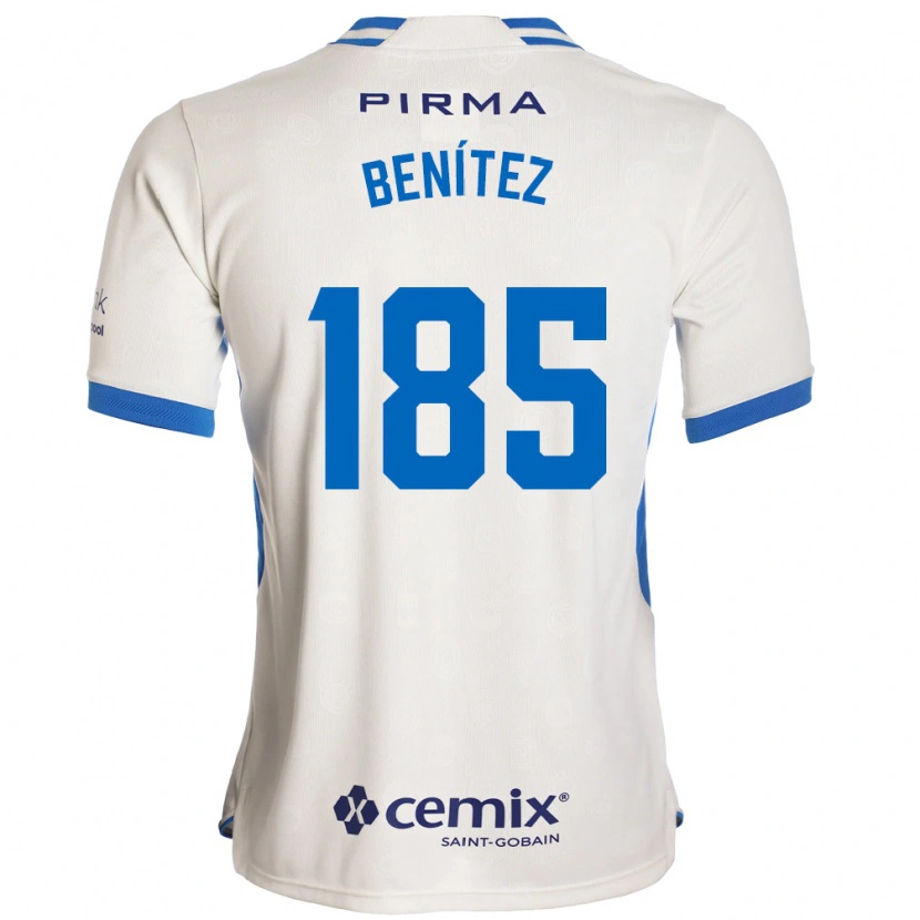Danxen Mænd Cristopher Benítez #185 Hvid Blå Rød Udebane Spillertrøjer 2026/27 Trøje T-Shirt