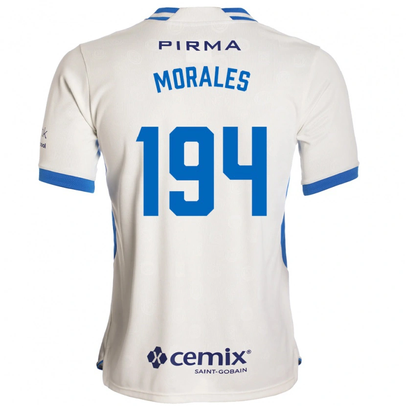 Danxen Mænd Amaury Morales #194 Hvid Blå Rød Udebane Spillertrøjer 2026/27 Trøje T-Shirt