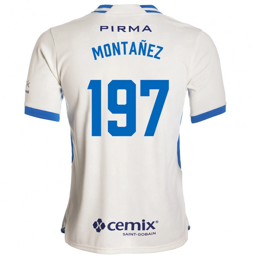Danxen Mænd Humberto Montañez #197 Hvid Blå Rød Udebane Spillertrøjer 2026/27 Trøje T-Shirt