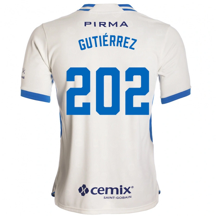 Danxen Mænd Alex Gutiérrez #202 Hvid Blå Rød Udebane Spillertrøjer 2026/27 Trøje T-Shirt