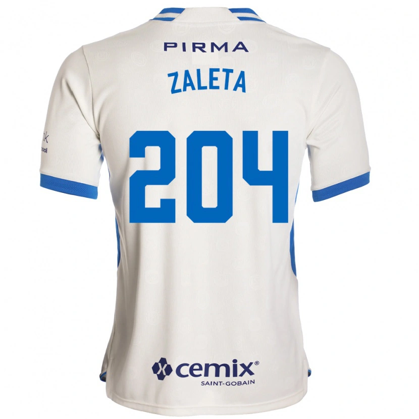 Danxen Mænd Mauro Zaleta #204 Hvid Blå Rød Udebane Spillertrøjer 2026/27 Trøje T-Shirt
