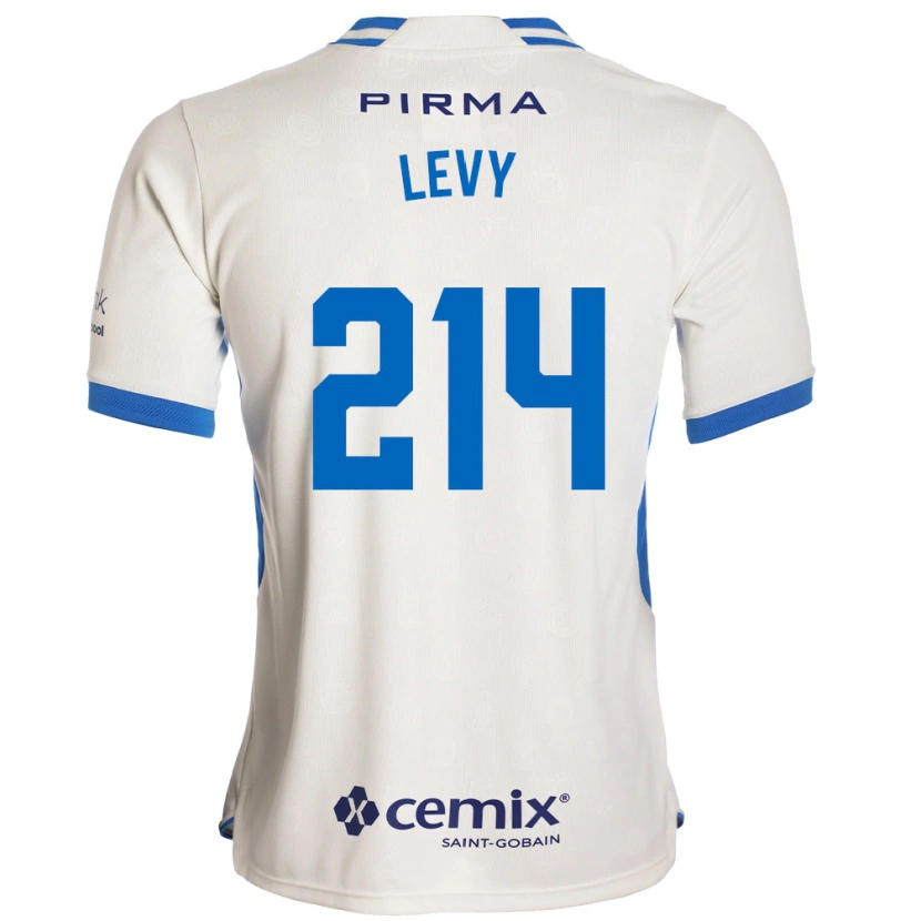Danxen Mænd Mateo Levy #214 Hvid Blå Rød Udebane Spillertrøjer 2026/27 Trøje T-Shirt