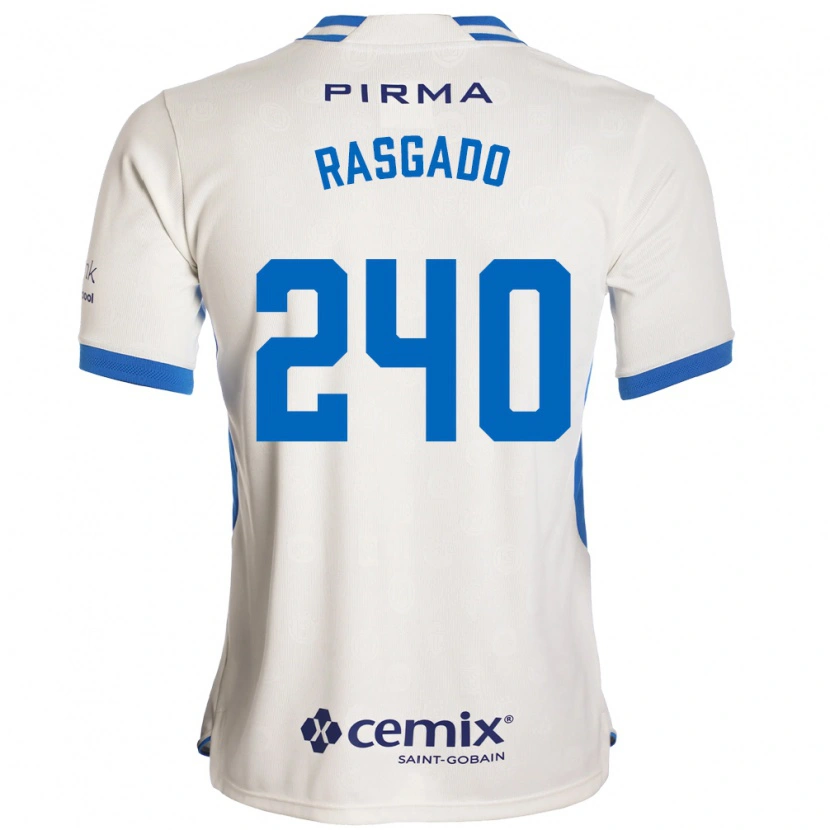 Danxen Mænd Patricio Rasgado #240 Hvid Blå Rød Udebane Spillertrøjer 2026/27 Trøje T-Shirt