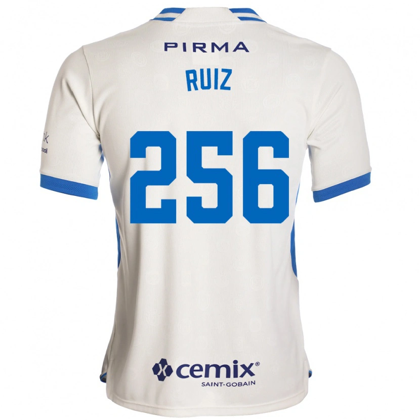 Danxen Mænd Fernando Ruiz #256 Hvid Blå Rød Udebane Spillertrøjer 2026/27 Trøje T-Shirt