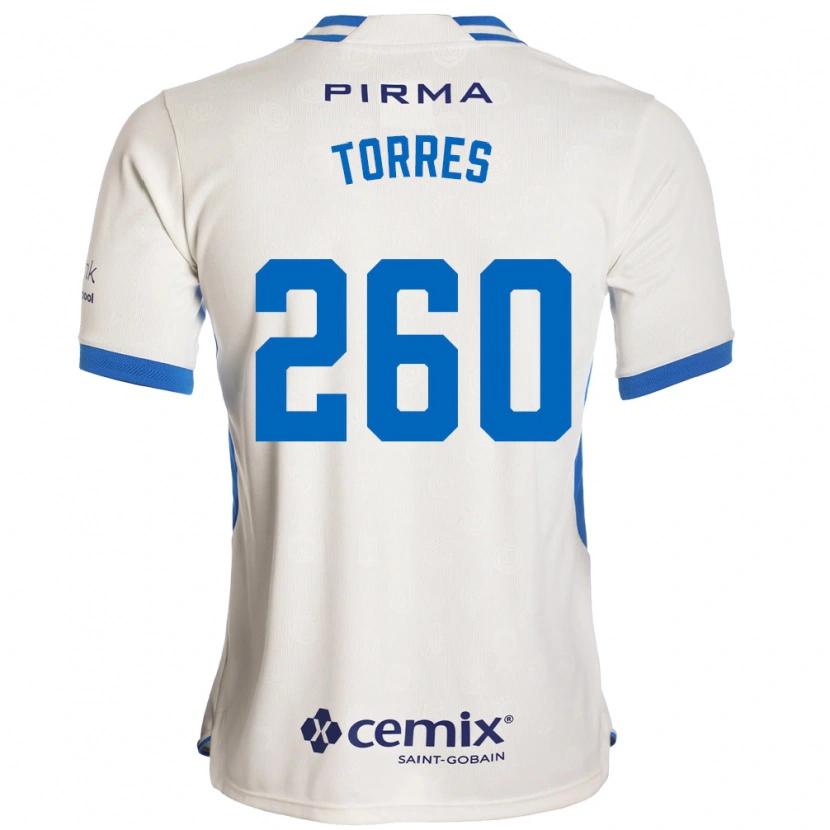 Danxen Mænd Raúl Torres #260 Hvid Blå Rød Udebane Spillertrøjer 2026/27 Trøje T-Shirt