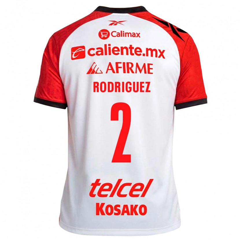 Danxen Mænd Antonio Rodríguez #2 Hvid Sort Rød Udebane Spillertrøjer 2026/27 Trøje T-Shirt