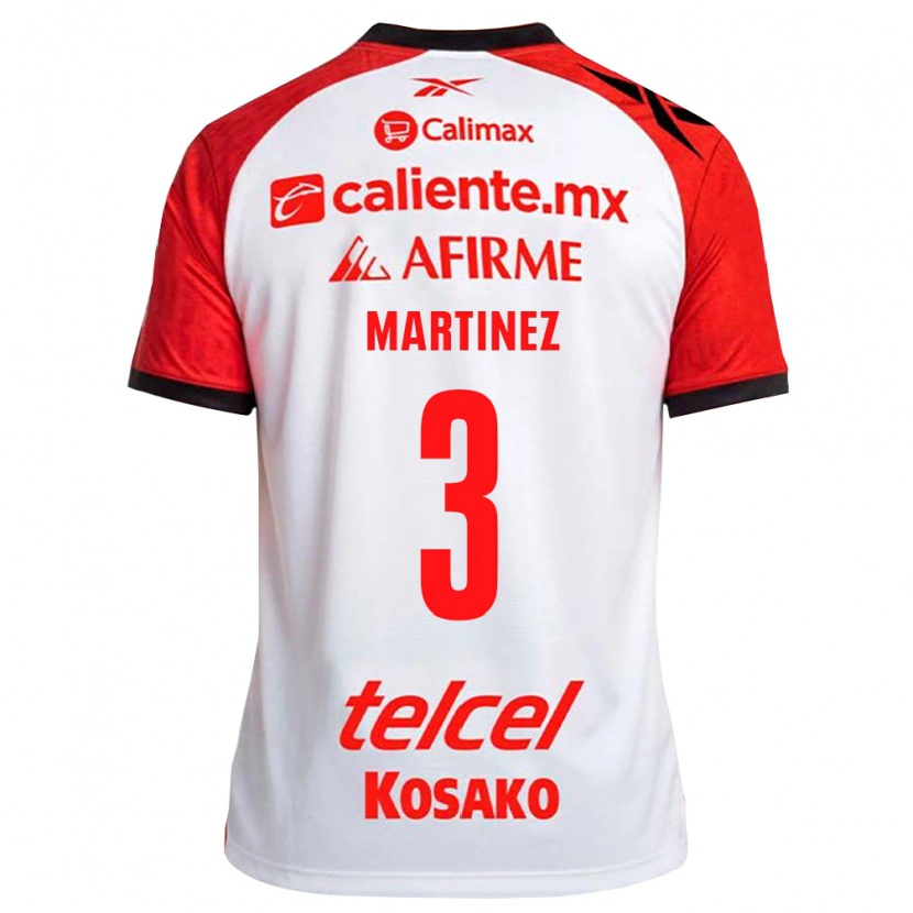 Danxen Mænd Nathaly Martinez #3 Hvid Sort Rød Udebane Spillertrøjer 2026/27 Trøje T-Shirt
