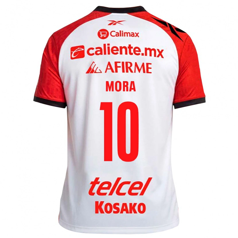 Danxen Mænd Gilberto Mora #10 Hvid Sort Rød Udebane Spillertrøjer 2026/27 Trøje T-Shirt