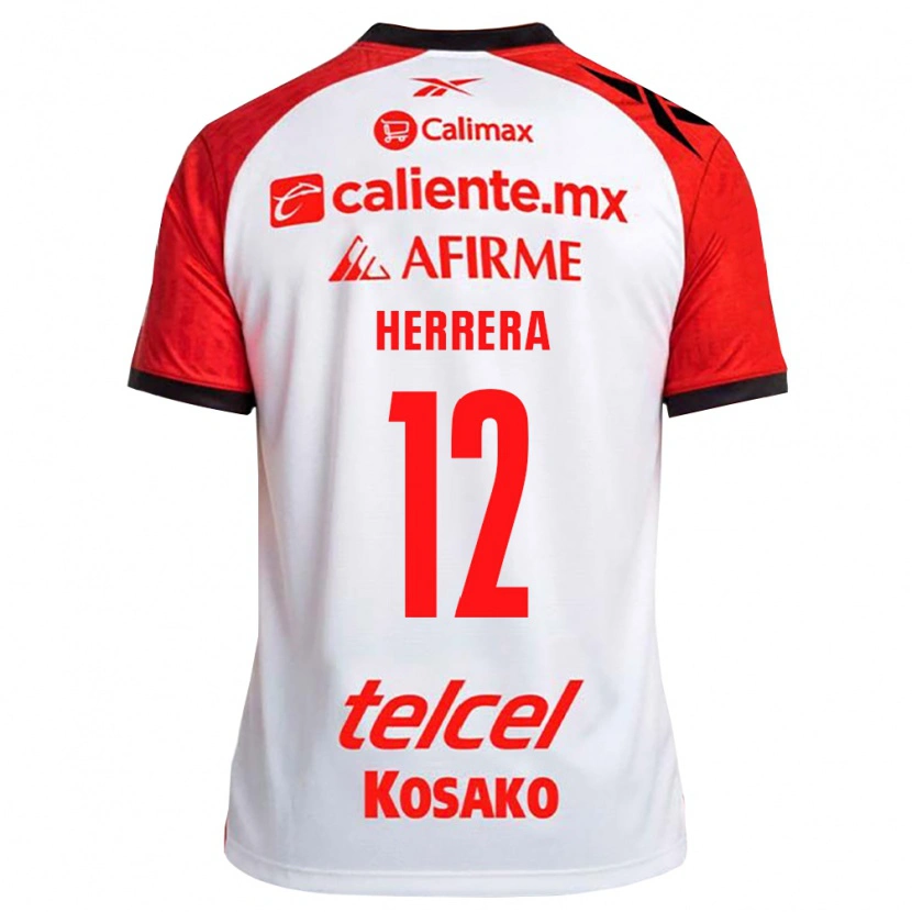 Danxen Mænd Melissa Herrera #12 Hvid Sort Rød Udebane Spillertrøjer 2026/27 Trøje T-Shirt